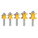 8mm Shank Round Over Router Bit 1/4 to 5/8 Inch Woodworking Edging Router Chisel Groove Cutter