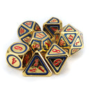 7Pcs DND Polyhedral Dice For Role Playing Game Metal Dice Set