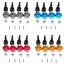On-road Racing Wheels Conversion Set For RC 1/18 Wltoys A959 A969 A979 Blue/Red/Gold/Titanium