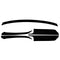 1 Set Gloss Black Car Front Bumper Grille Stickers Trim for Honda Accord 2018-2019