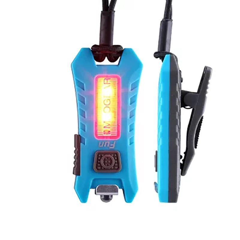 SUNREI Fun 40LM 6Modes USB Rechargeable KeyChain Light EDC LED Flashlight Black/Yellow/Orange/Blue