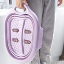 Folding Foot Spa Relaxing Bath Soaking Pedicure Basin Tired Sore Feet Massager
