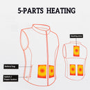 Unisex Electric Heating USB Vest Coat Jacket Adjustable Warmer Winter Clothing