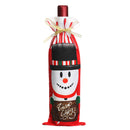 Santa Christmas Candy Bags Wine Stocking Bottle Carrier Gift Christmas Packing Bag Decoration