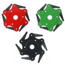 6 Steel Blades Grass Trimmer Head Garden Lawn Mower Head Brush Cutter Razor Tool