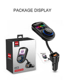 G45 1.8 Inch Colorful QC3.0 Fast Car Charger Bluetooth MP3 Player EQ Audio Frequency FM Transmitter