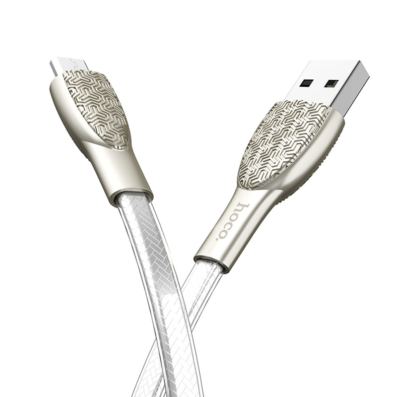 HOCO U52 Micro USB Charging Data Cable for Tablet Smartphone 1.2M
