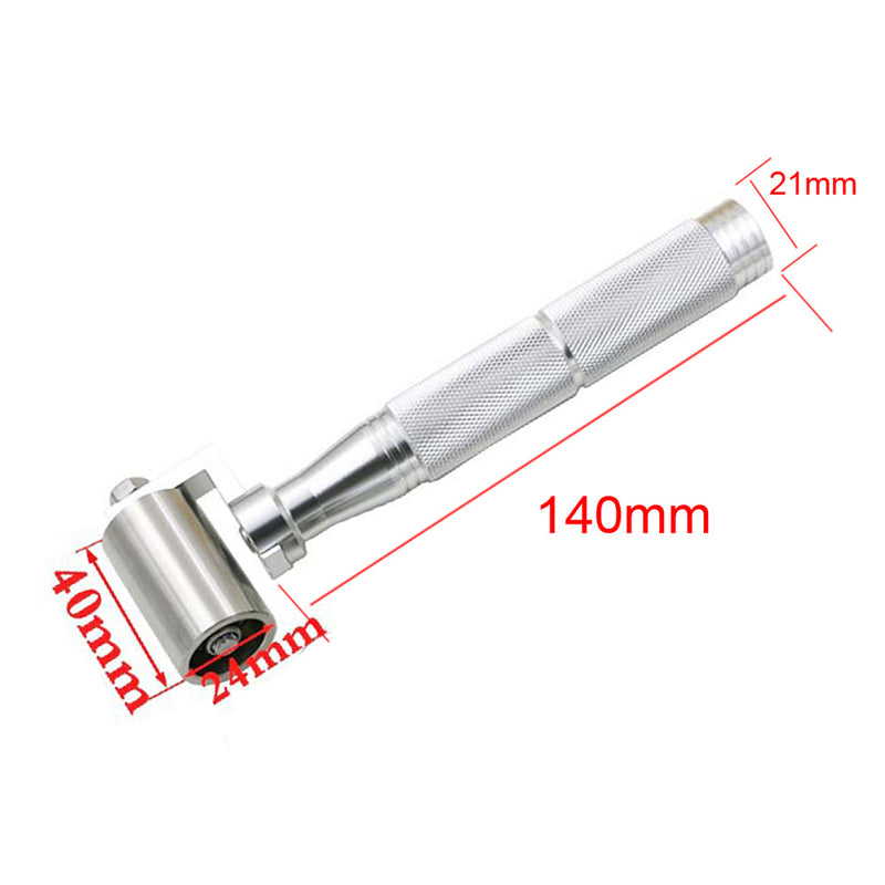 40mm Decorative Roller Paint Stainless Steel Flat Pressure Roller Wallpaper Apply Hand DIY Tools Platen Roller Wheel Bearing Brush