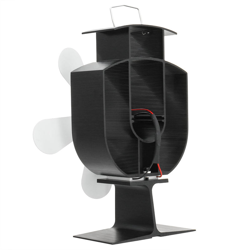 Circulation Thermal Power Fan 5-Blade Heat Powered Stove Fan for Wood/Log Burner/Fireplace Eco Friendly