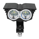 Pair 12/24V 20W 6000K Eagle Eye Styling LED Spotlight Motorcycle Headlight Auxiliary Fog Lamp