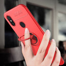 Bakeey Shockproof Silicone Back Cover Protective Case with Finger Ring Holder for Xiaomi Mi Max 3