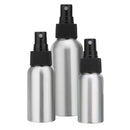 30/50/100ml Portable Aluminum Fine Mist Spray Bottle Sprayer Atomizer