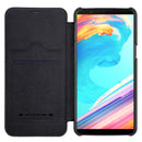 NILLKIN Ultra Thin Flip Slot Smart Sleep PC&PU Leather Case For OnePlus 5T