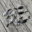 2pcs E11 Metal 18 LED Indicator Turn Signal Lights Motorcycle Bike Lamp Cafe Racer