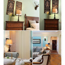 230*300*185MM Ceiling Lamp Shade Table Lampshape Home Cotton Textured Fabric PVC Linen Room