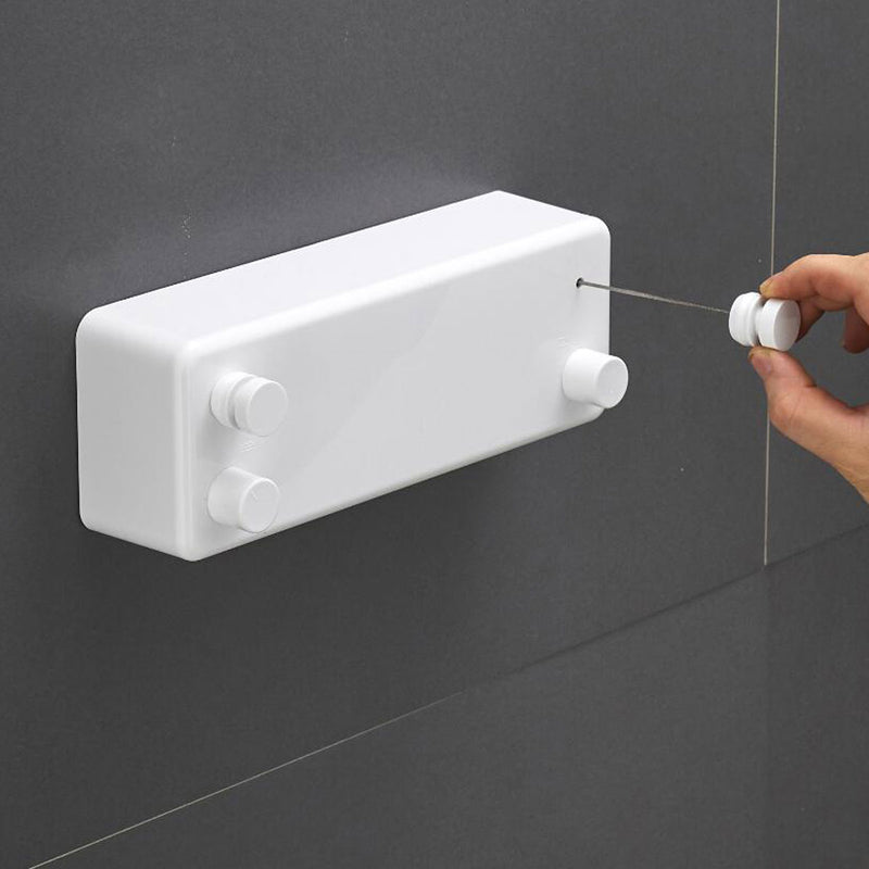 Stainless Steel Clothesline Retractable Outdoor Wall Hanger Cloth Drying 4M