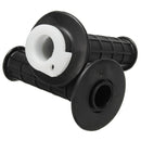 Pair Motorcycle Handlebar Grips Handlebar Black Rubber 22mm/0.87in