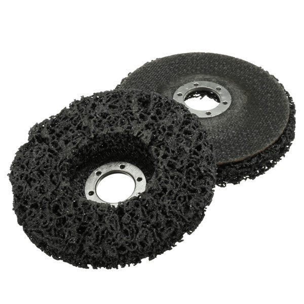 2pcs 115mm Rust Paint Remover Abrasive Poly Disc Wheel For 4.5 Inch Angle Grinder