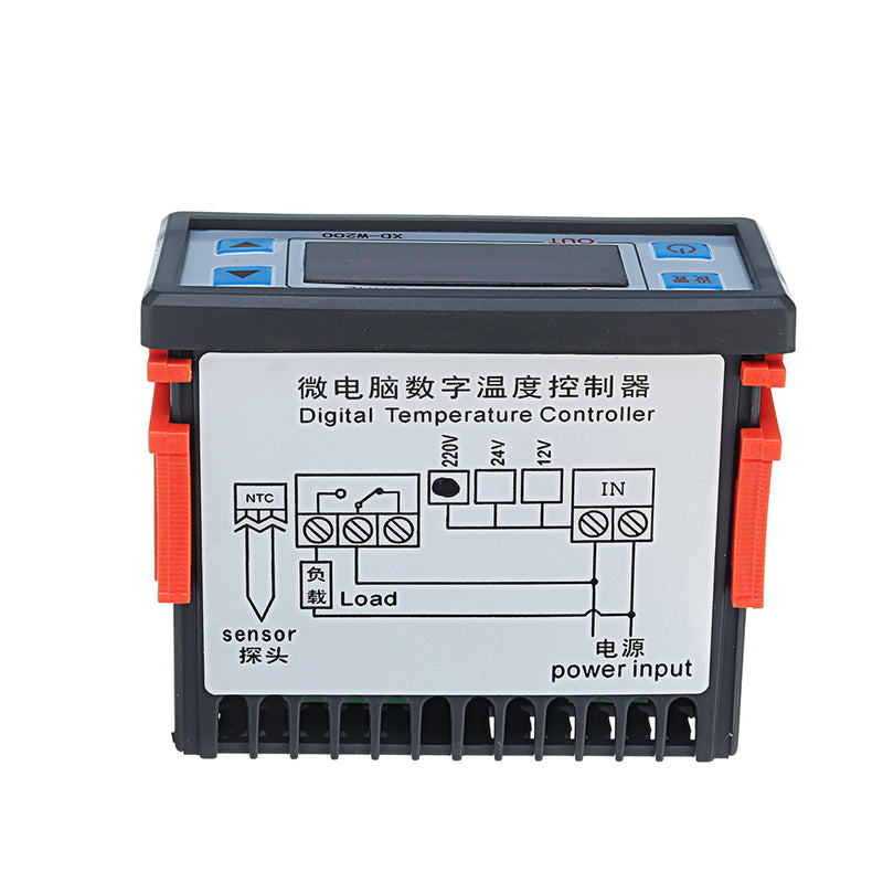 XD-W200 220V Digital Display Intelligent Temperature Controller Cold Storage Controller Adjustable Thermostat With Sensor