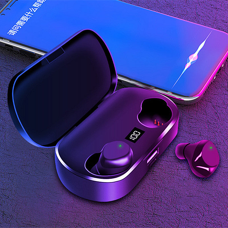 X36 Digital Display bluetooth 5.0 Headphones Touch Large Capacity TWS Sports Wireless Stereo Earphone with 2600mAh Power Bank