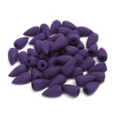 50Pcs/Bag Backflow Incense Cones Sandalwood Jasmine Lavender Wormwood Lily Fragrant Burner Cone