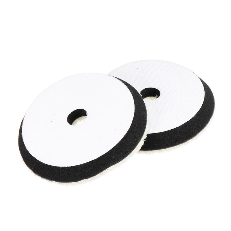 2Pcs 2/3/4/5/6/7 Inch Woolen Polishing Pad Disc for Detail Polishing