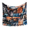 3D Stone Brick Decorative Tapestry Art Wall Hanging Living Room Decor Bedspread