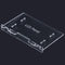 Transparent 7 Inch LCD Display Screen Housing Bracket For Raspberry Pi 7 Inch Screen