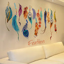 Fashion Dream Catcher Feathers Removable Wall Sticker Mural Art Vinyl Decals