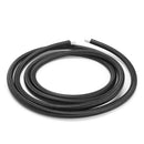 Stainless Steel Nylon Braided Oil Fuel Line Hose With End Joint Black 3 Meter Long
