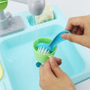 Children Plastic Simulation Electric Dishwasher Sink Pretend Play Kitchen Toys Kids Puzzle Early Education Toy