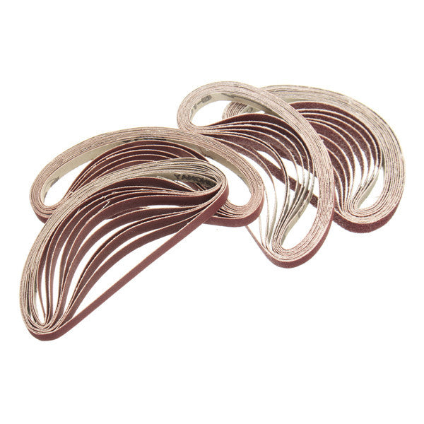 10pcs 10x330mm 60 to 600 Grit Sanding Belt for Flush Belt Machines Polishing Grind Machine