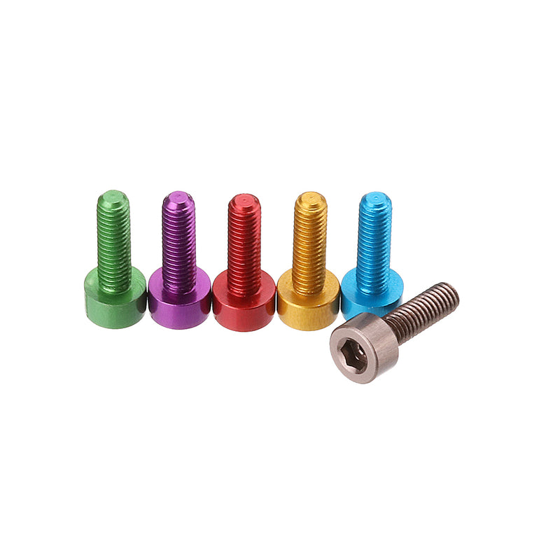 Suleve M3AH12 10Pcs M310mm Hex Socket Screw M3 Cap Head Bolt 7075 Aluminum Alloy Multicolor