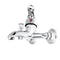 Triplet Faucet Wall Mounted Bathroom Bath Shower Basin Tap Water Mixer Stainless Steel