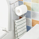 Bathroom Kitchen Hanging Organizer Iron 2 Layers Toilet Roll Paper Home Hooks Shelf Towel Holder
