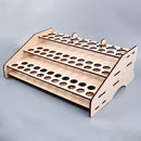 Wooden Pigment Bottle Storage Organizer 74/81 Bottles Color Paint Ink Brush Stand Rack Modular Holde
