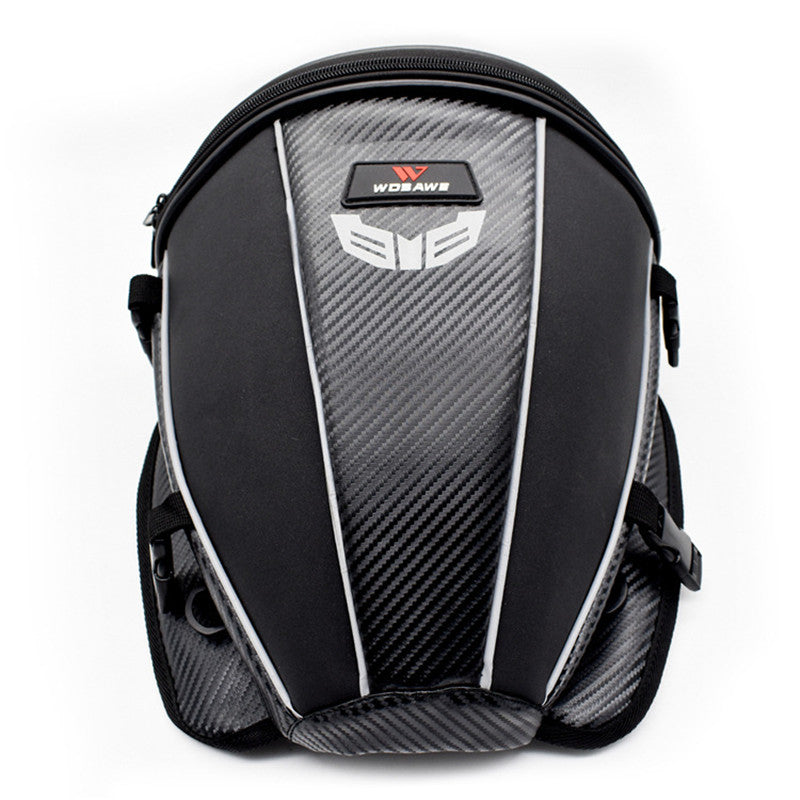 WOSAWE Motorcycle Tank Rear Seat Bag Waterproof Side Bag Multi-function Black