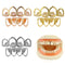 Unisex Women Men Rose Gold Plated Hip Hop Teeth Grill Top Bottom Tooth Dental Tools