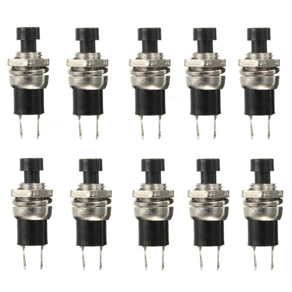 10pcs Momentary Button Switches ON/OFF Push Button Mini Switches 250V 0.5A