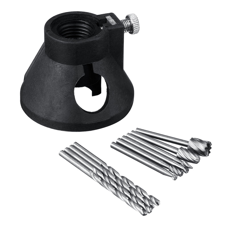 7/11/29Pcs Rotary Electric Grinder Locator Drill Holder Horn Cap Drill Set