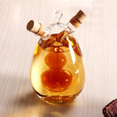 Oil Vinegar Pourer Storage Bottles Condiment Cruet Dispenser Glass Bottle