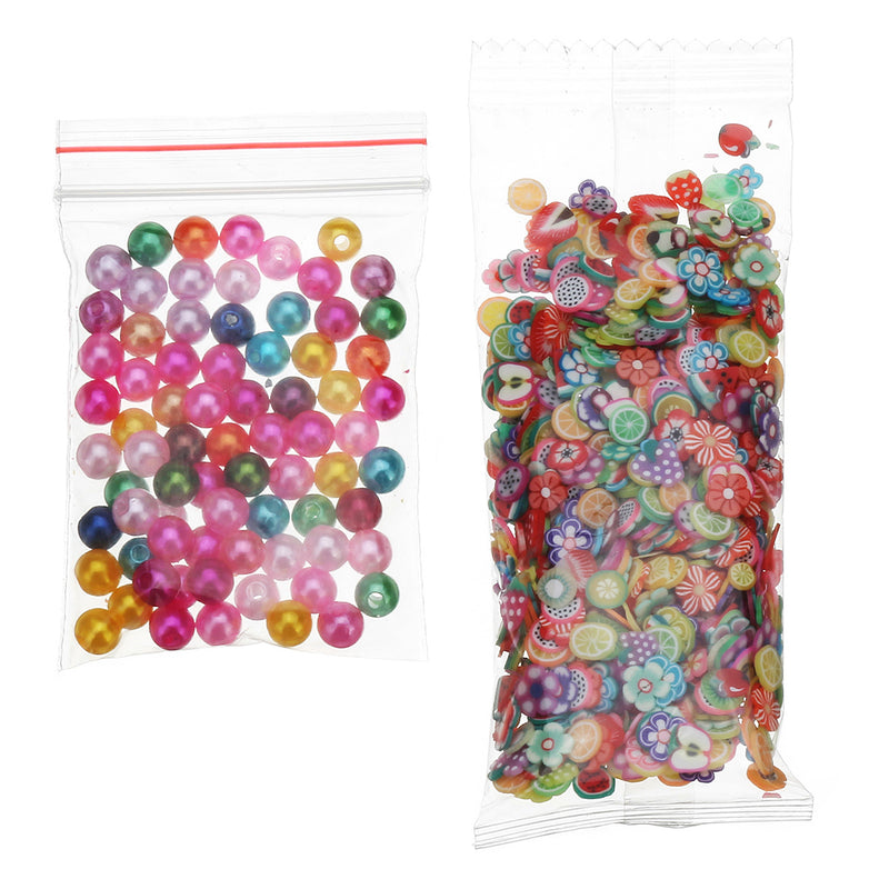 72 Pack DIY Slime Beads Charms Include Slime Tools Foam Balls Loose Beads Fishbowl Pearls