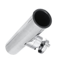 Boat Stainless Steel Fishing Rod Holder Clamp-on For 7/8'''' To 1'''' Rail Mount