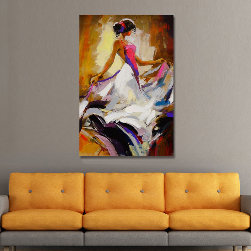 Hand Painted Oil Paintings Abstract People Modern Stretched Canvas Wall Art For Home Decoration
