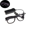 LED Flashing Sunglasses EL Wire Glasses Glow Party Nightculb Festival Eyewear