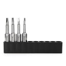 Broppe 4pcs 50mm 1.8-2.7 1/4 Inch Hex Shank Magnetic Triangle Screwdriver Bits