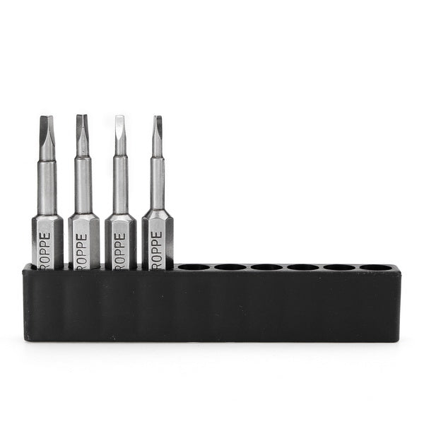 Broppe 4pcs 50mm 1.8-2.7 1/4 Inch Hex Shank Magnetic Triangle Screwdriver Bits