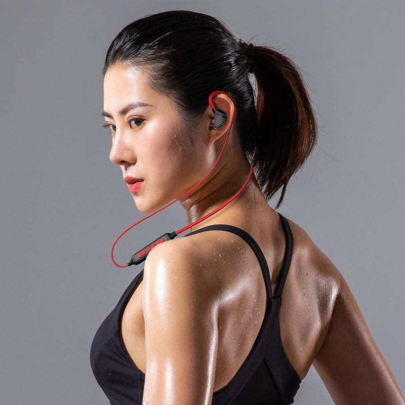 [Free Storage Bag] PTM X1 Neckband Hanging bluetooth Earphone Wireless Bass Handsfree Gaming Headphones with Mic