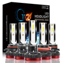 G2 LED Car Headlights Bulb 80W 10000LM Fog Lamp H1 H4 H7 H8 9005 9006 9012 9-32V 6000K