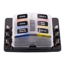 iMars CS-579B1 6 Way Blade Fuse Box Holder with LED Warning Light for Car Boat Marine Trike 12V 24V